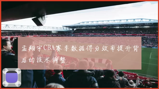 孟翔宇CBA赛季数据得分效率提升背后的技术调整